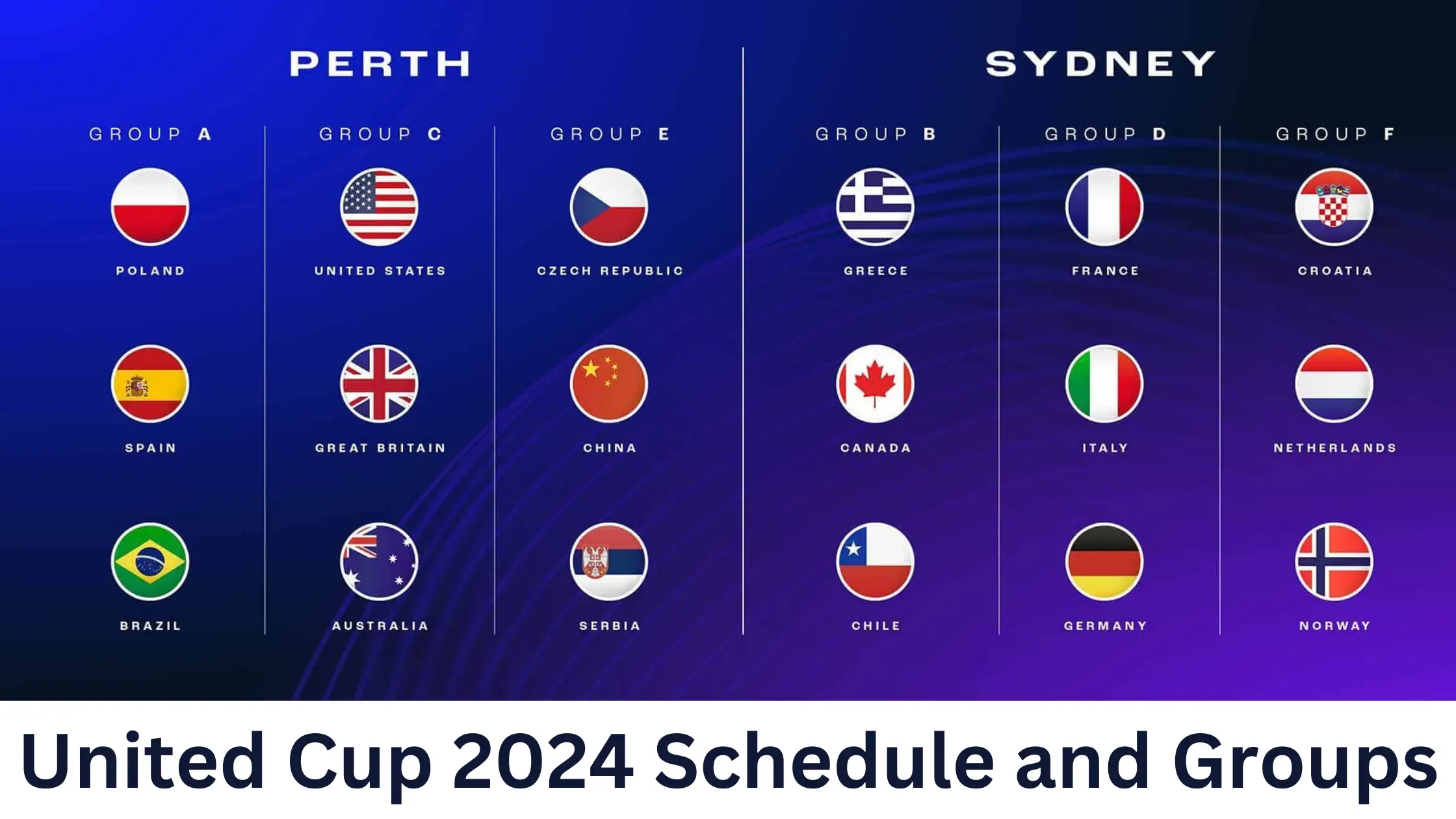 United Cup Tennis 2024 Schedule